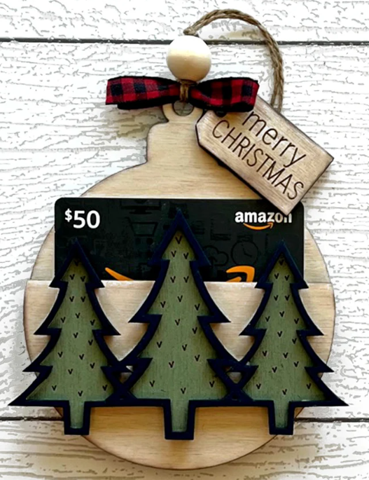 Christmas Ornament Gift Card Holder