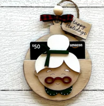 Christmas Ornament Gift Card Holder