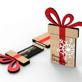 Personalized Merry Christmas Gift Package Gift Card Holder